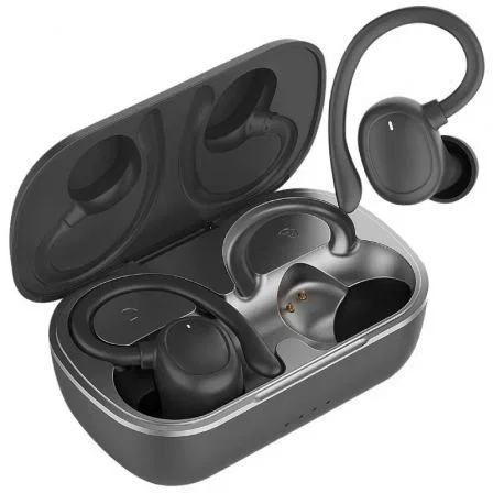 Auriculares Muvit Io Smart True Wireless Sport Enc con Estuche de Carga, Autonomía 6h, Negro Auriculares Muvit Io Smart True Wireless Sport Enc con Estuche de Carga, Autonomía 6h, Negro